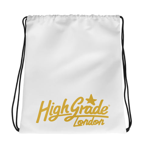 Drawstring Bag w Gold Logo