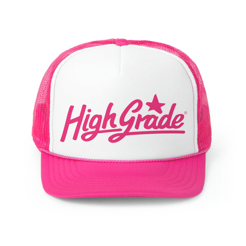 Pink Trucker Cap w Pink Logo